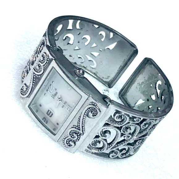 Vivani Filigree Cuff Bracelet Watch